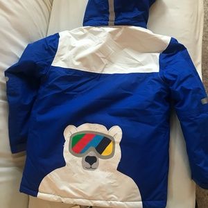New with Tags Boden Kids Boys Winter Coat - Polar Bear Design on Back.